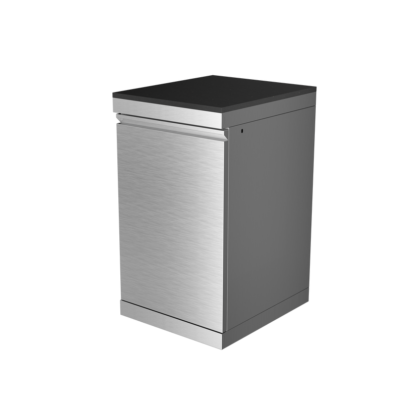 Storage Cabinet Stainless Steel Outdoor Kitchen Islands Left Open by HouseOfZazla