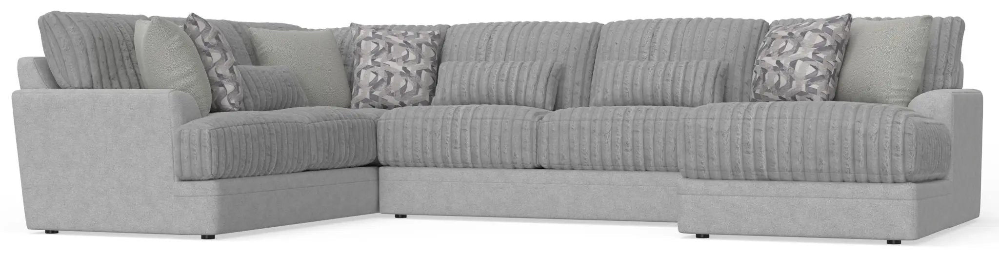 Titan - Sectional With Comfort Coil Seating And Accent Pillows Included by Unique Piece Furniture
