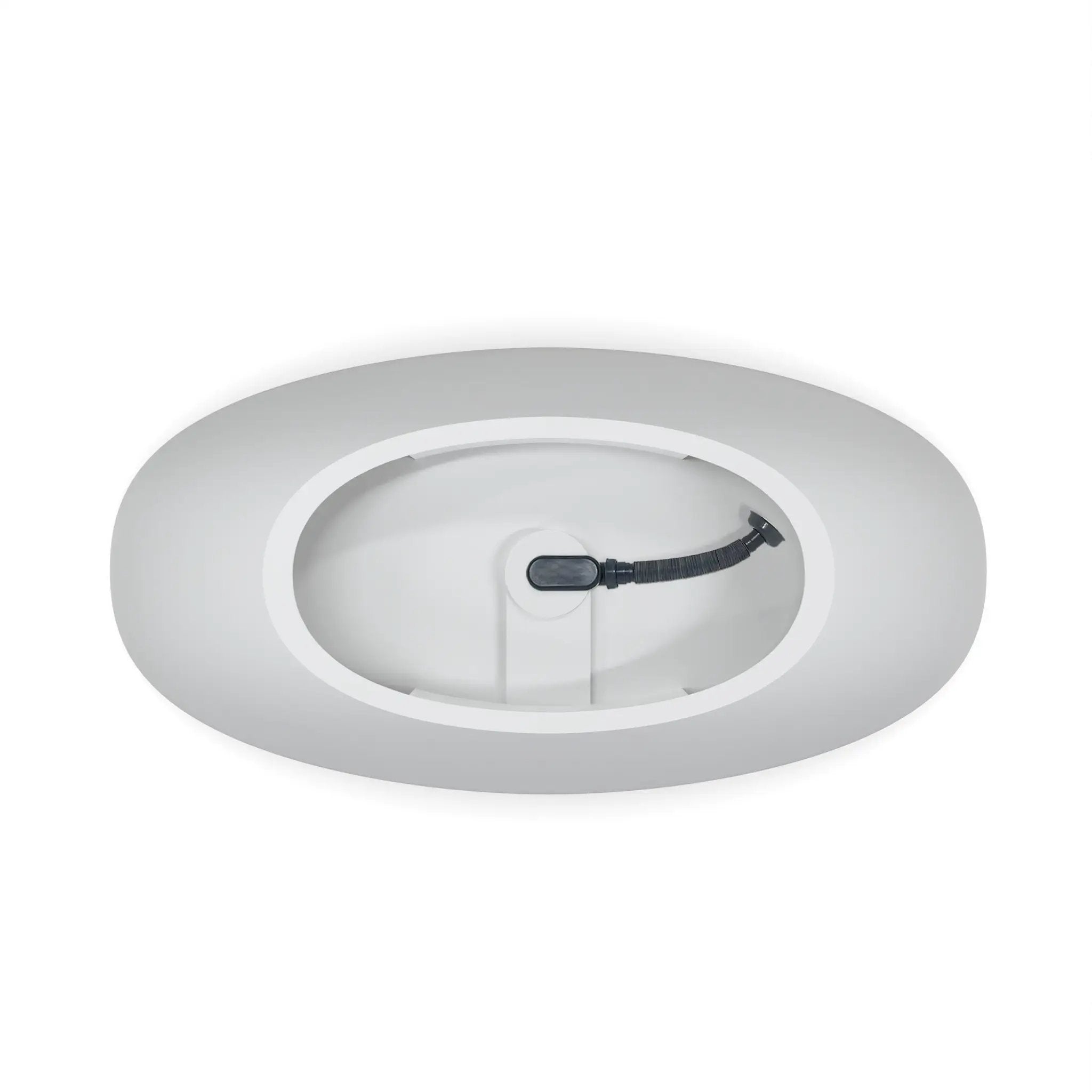 61 Inch Small Size Artificial Stone Solid Surface Freestanding Bathroom Bathtub by HouseOfZazla