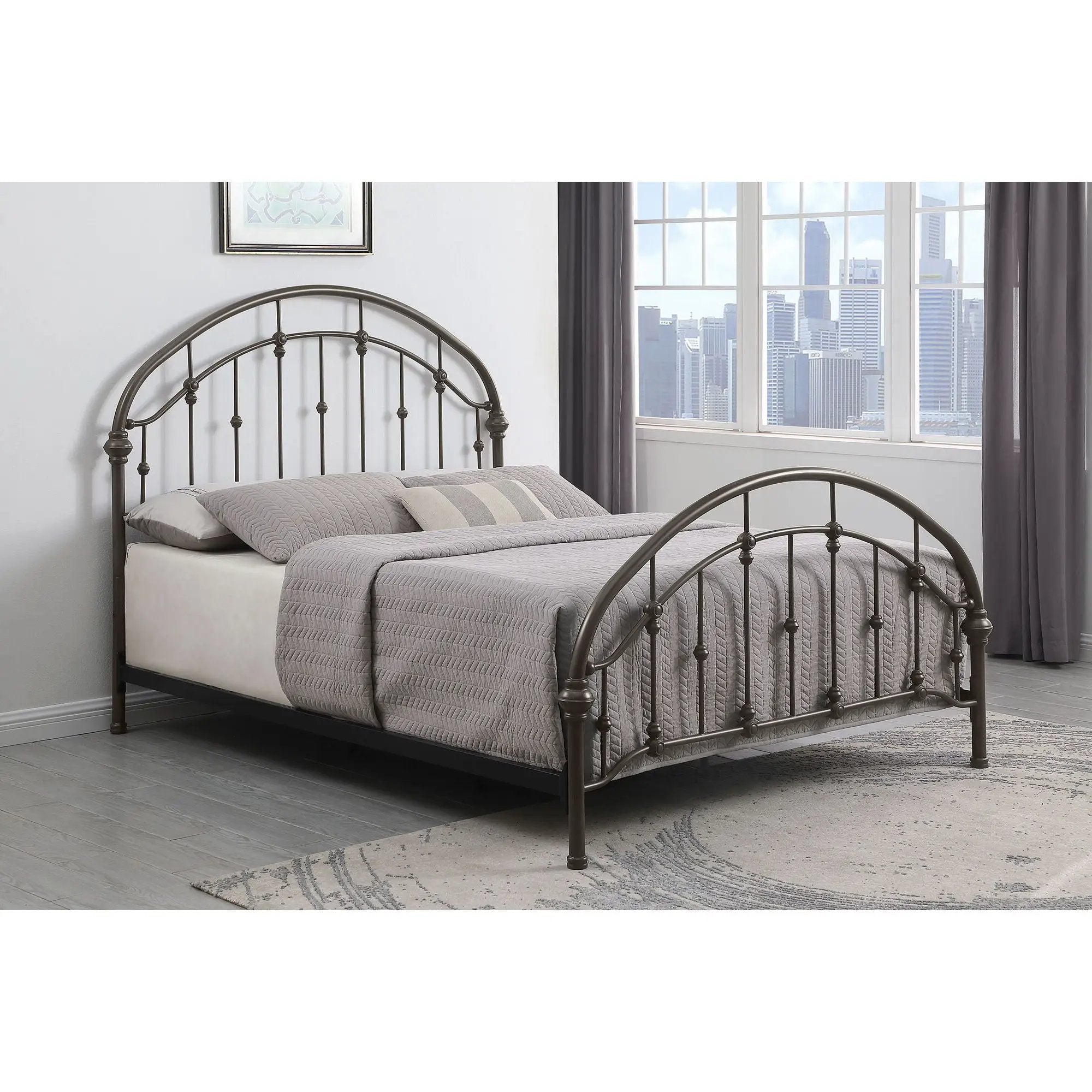 Juneau - Bed With Curved Headboard And Footboard by HouseOfZazla
