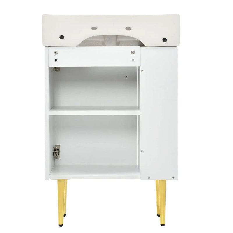 Bathroom Vanity, Combo Cabinet, Bathroom Storage Cabinet, Single Ceramic Sink by HouseOfZazla