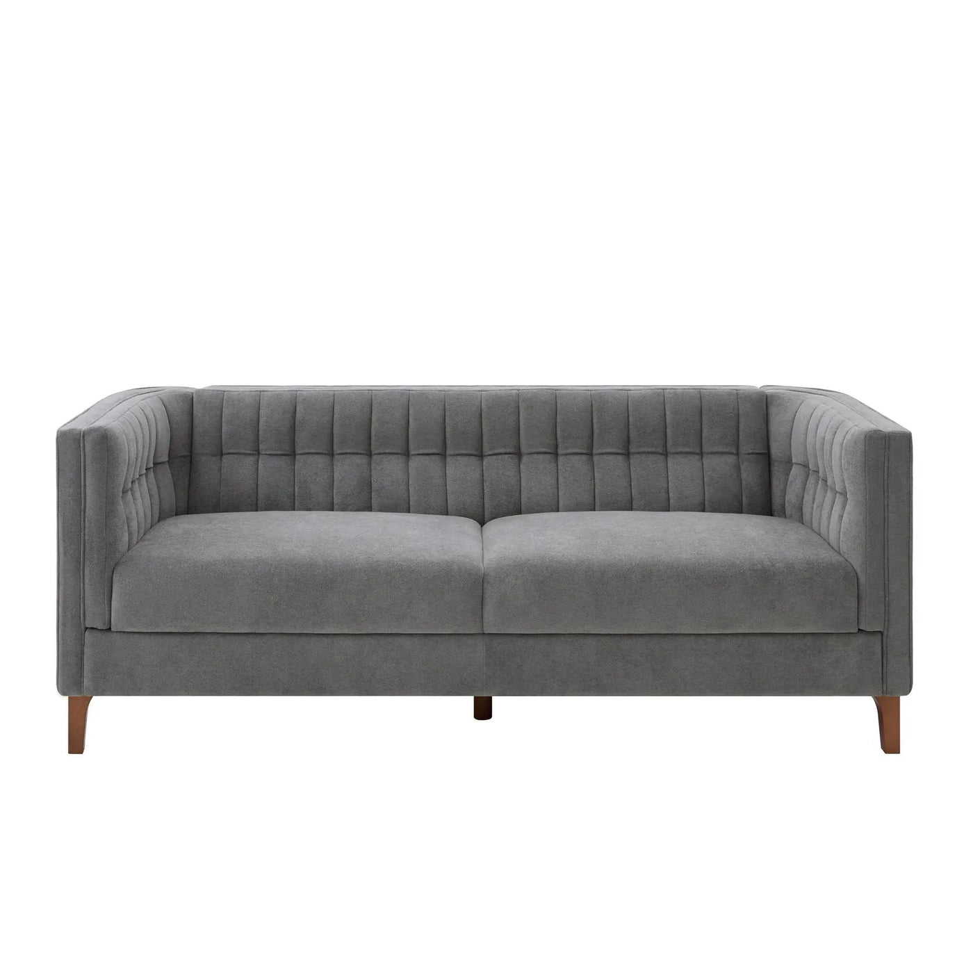 Modern 3 Seater Sofa Upholstered Couch with Curved Armrests by HouseOfZazla