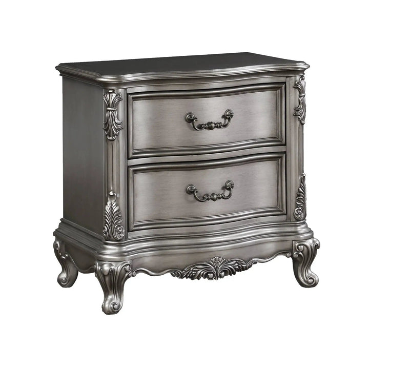 Ariadne - Nightstand - Antique Silver by Unique Piece Furniture