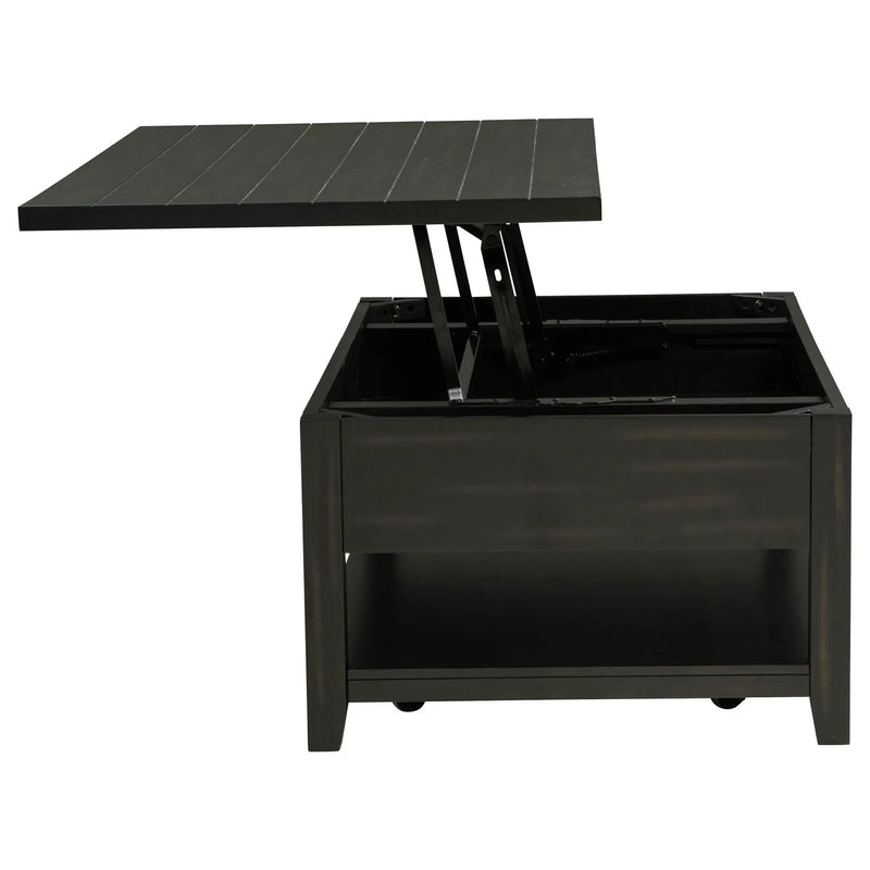 Payne 48-inch Mobile Lift Top Coffee Table Distressed Java by Unique Piece Furniture