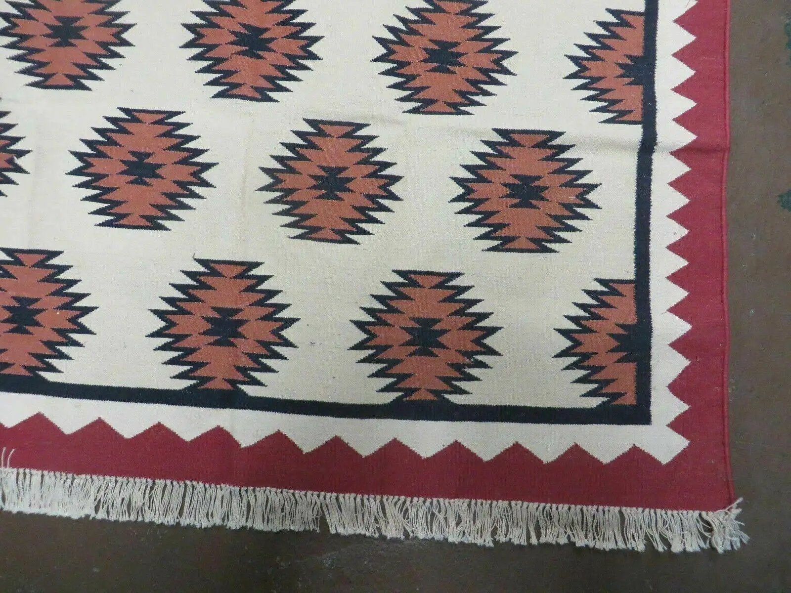5' X 8' Hand Woven Wool Rug Contemporary Kilim Dhurrie Modern Oriental Area Rug by Jewel Rugs