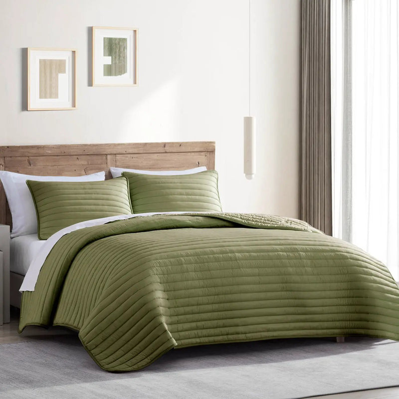 Excursion Full/Queen Puffer-Quilt Comforter Set by HouseOfZazla