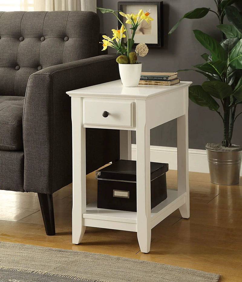Bertie - Accent Table - White by HouseOfZazla