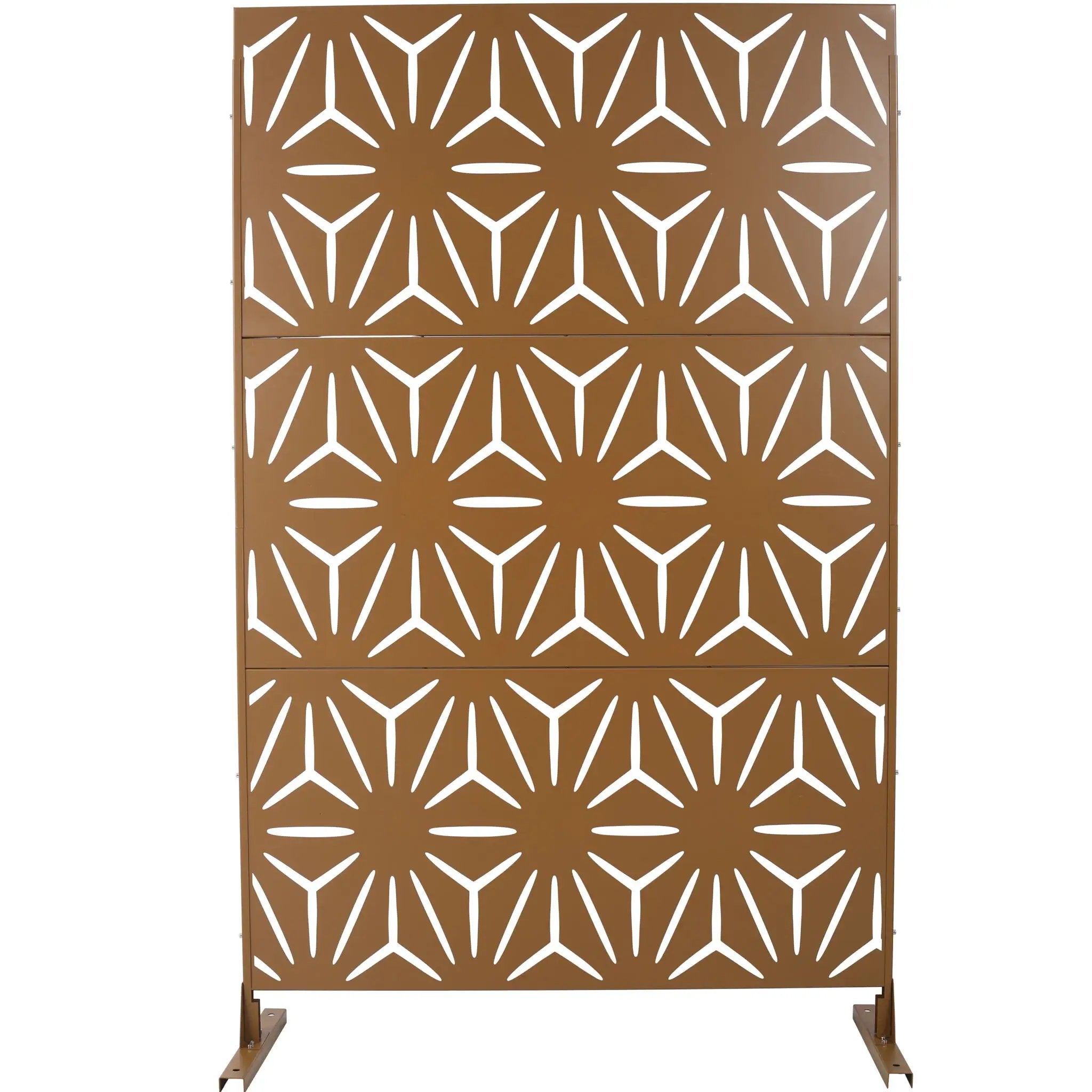 Outdoor & Indoor Metal Privacy Screen, Freestanding Decorative Panels by Unique Piece Furniture