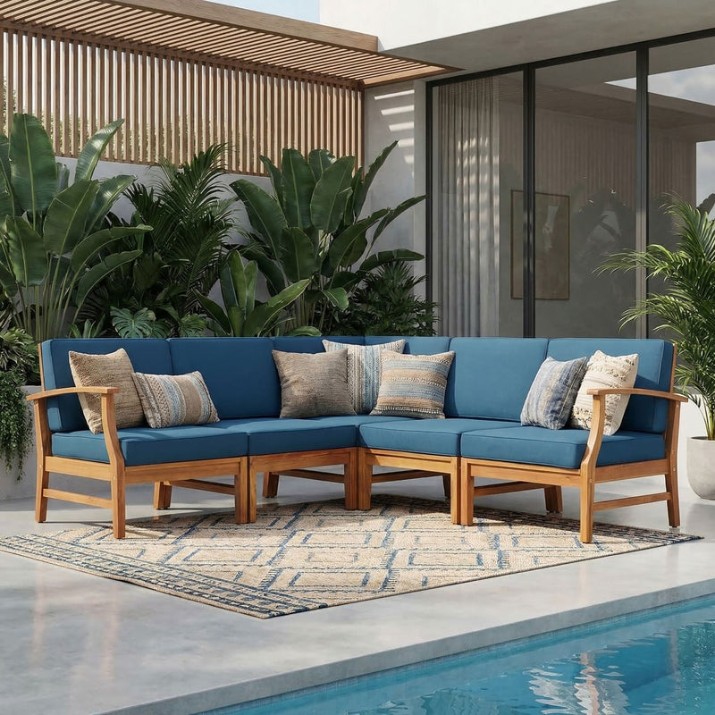 Perla - 5 Pieces Sofa Set by HouseOfZazla