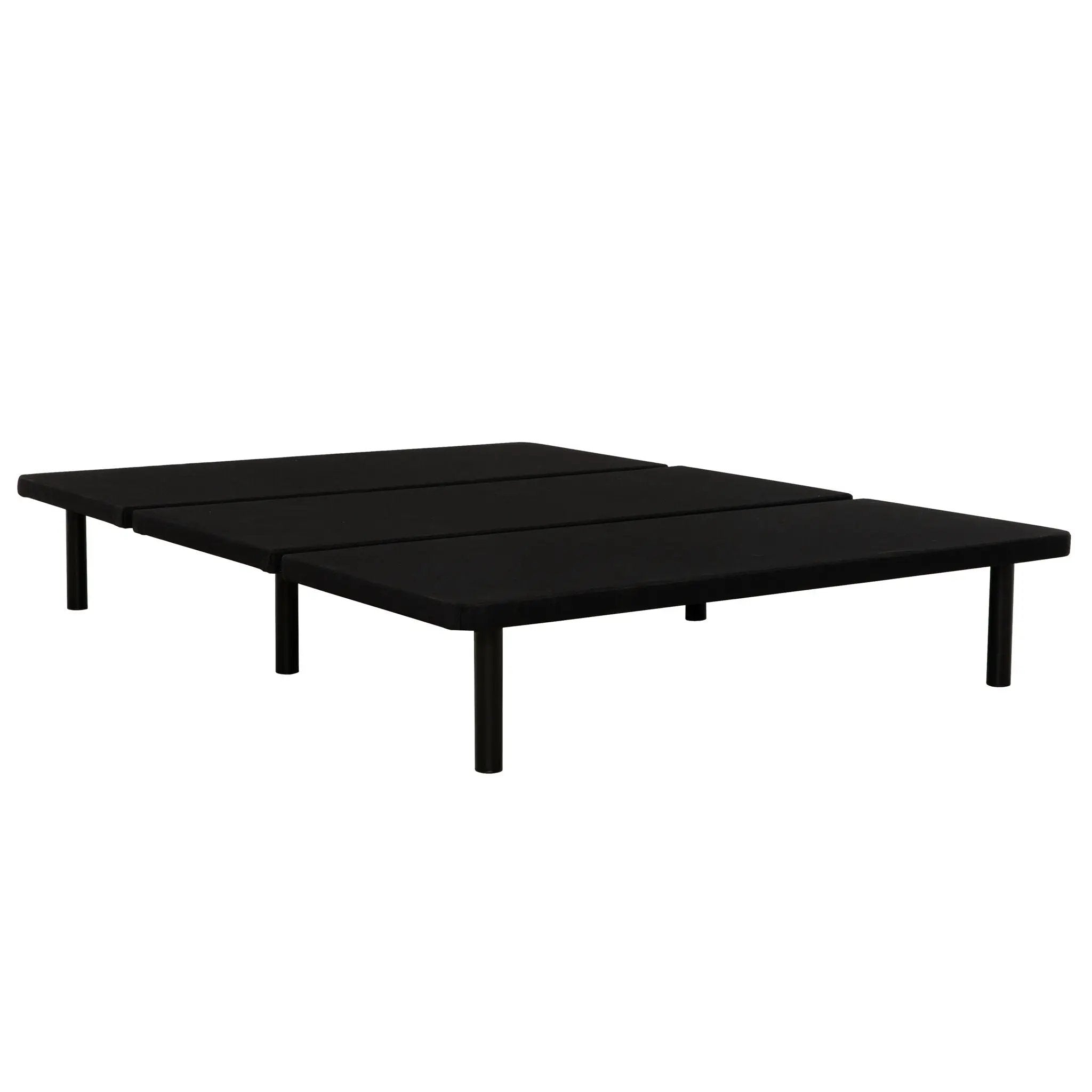 Queen Size Platform Bed Frame, Bedroom Furniture Metal Bed Foundation Base - Black by HouseOfZazla