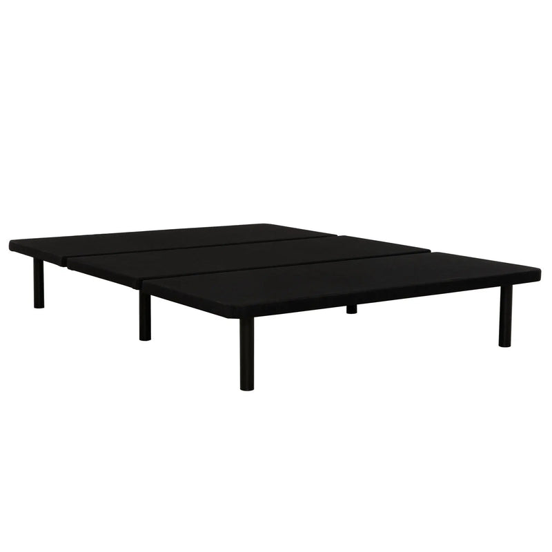 Queen Size Platform Bed Frame, Bedroom Furniture Metal Bed Foundation Base - Black by HouseOfZazla