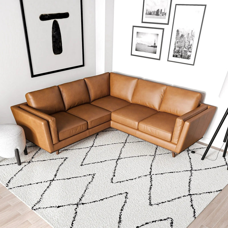 Erman - Corner Sofa - Tan by HouseOfZazla