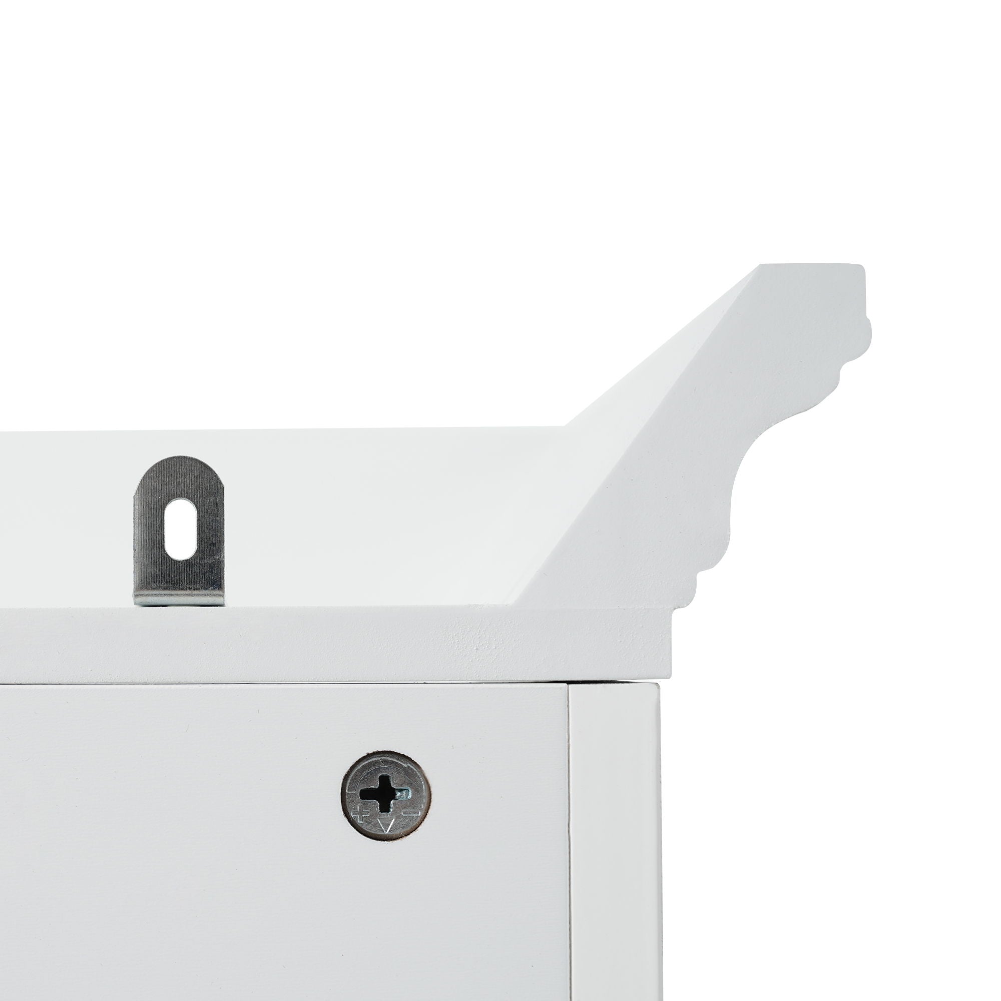 Bathroom Vanity With 2 Damping Hinge Doors, 3 Drawers, Adjustable Shelves - White by HouseOfZazla