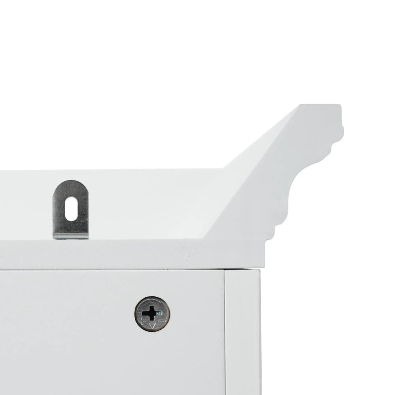 Bathroom Vanity With 2 Damping Hinge Doors, 3 Drawers, Adjustable Shelves - White by HouseOfZazla