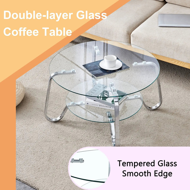 Double Layer Coffee Table by Unique Piece Furniture