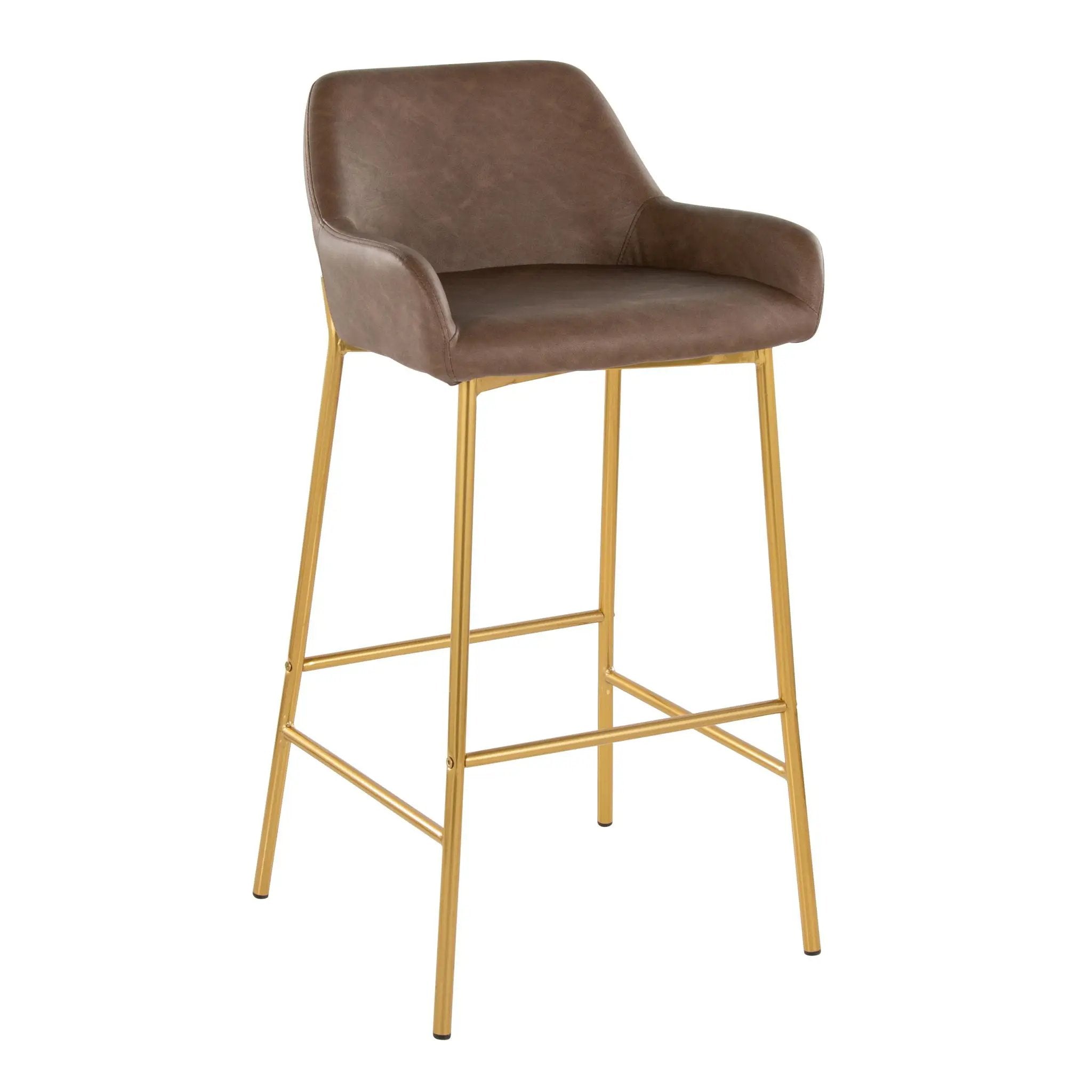 Daniella - Contemporary / Glam Fixed Height Bar Stool (Set of 2) by Unique Piece Furniture