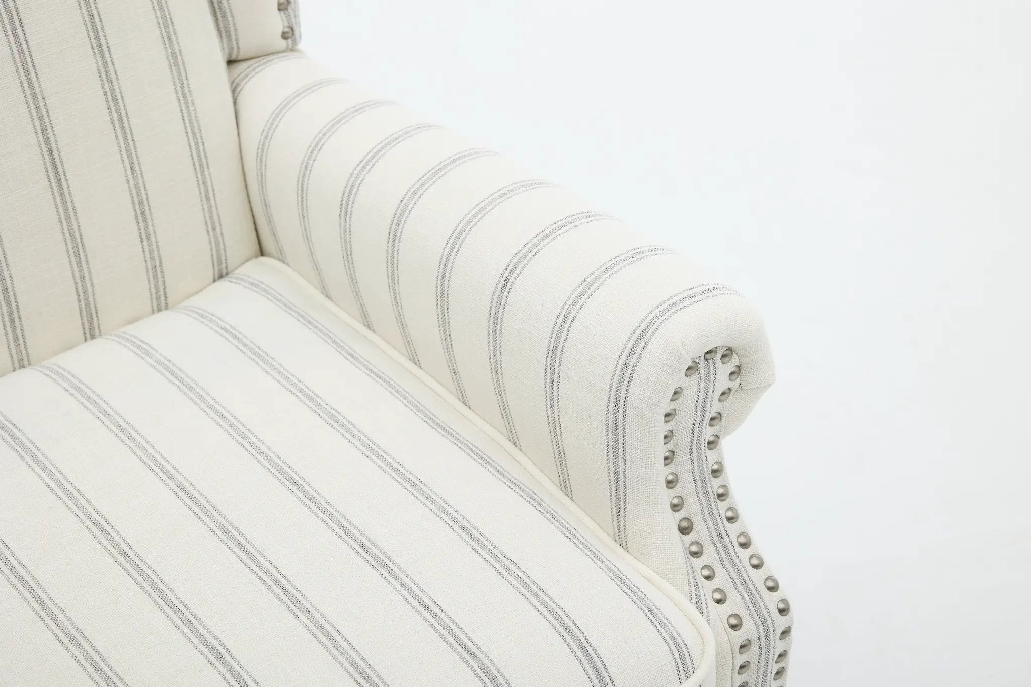 Modern Accent Chair with Retro Wood Legs and Floral Design by HouseOfZazla