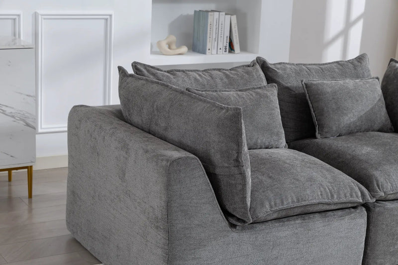 74.8" Width Cloud Couch Oversized Modular Sectional Sofa, photo 4 of 10