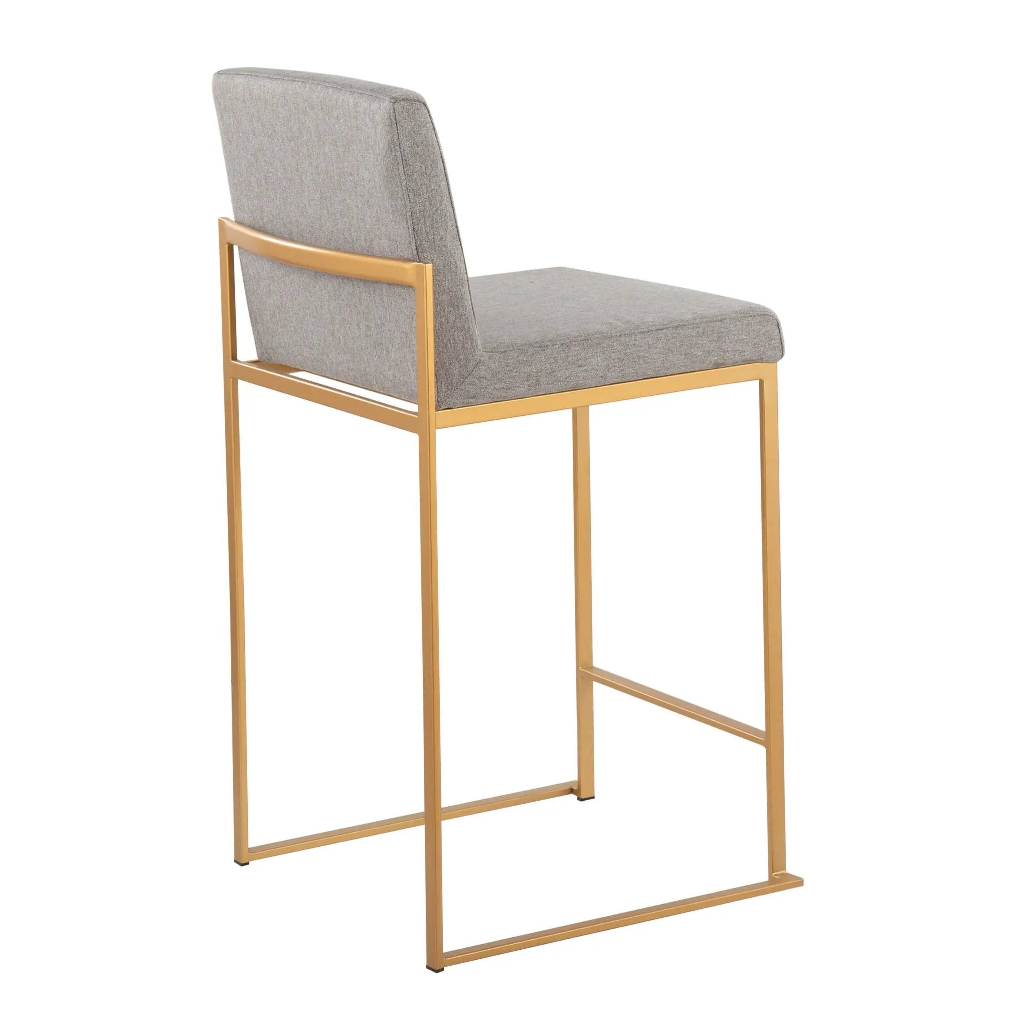 Fuji - Contemporary High Back Stylish Counter Stool by HouseOfZazla