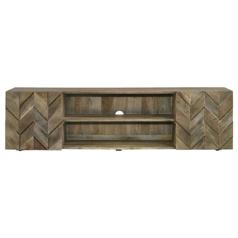Jessie - 2 Door TV Stand - Brown by HouseOfZazla