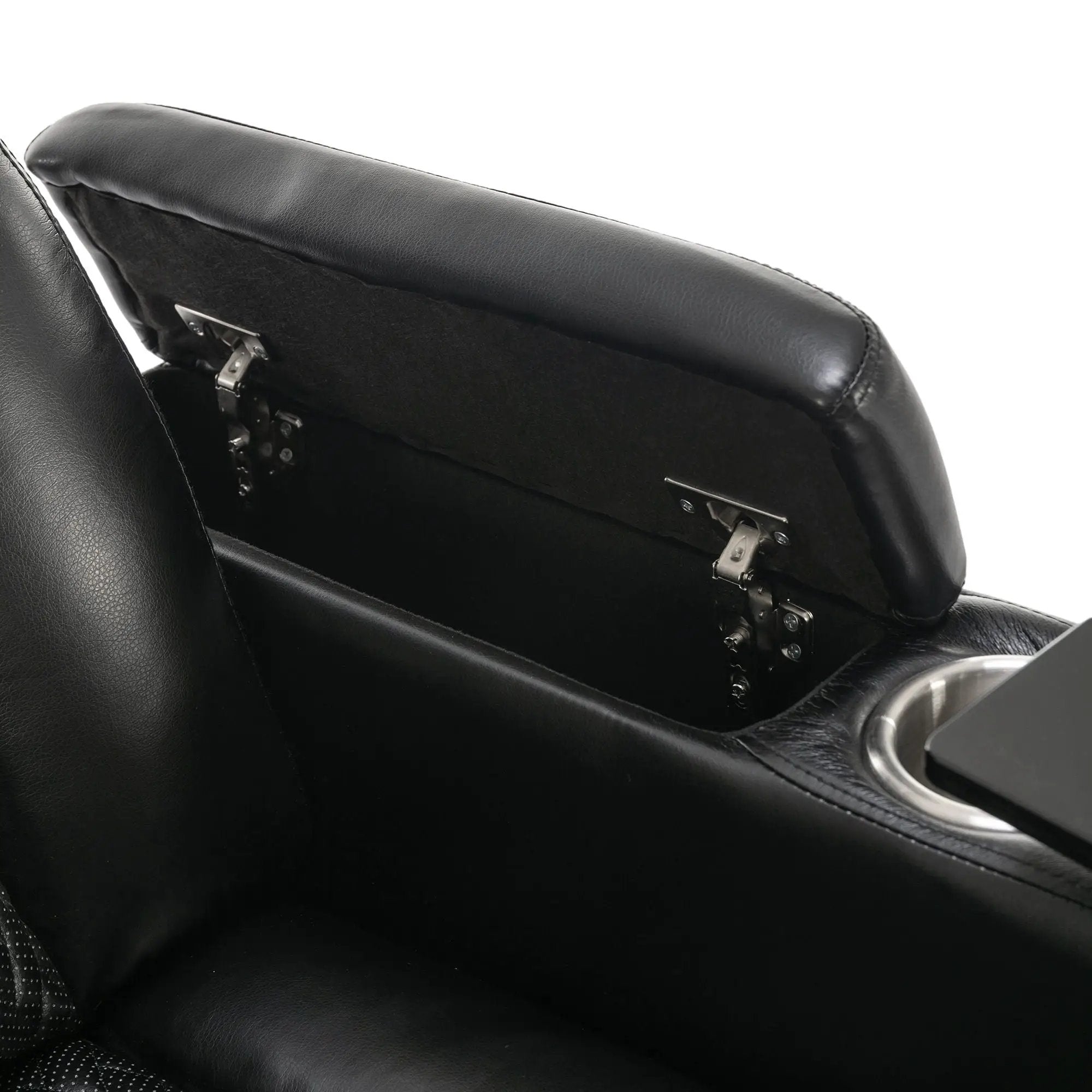 270 Degree Swivel Power Recliner With Tray Table, Phone Holder, Cup Holder, USB Port by HouseOfZazla