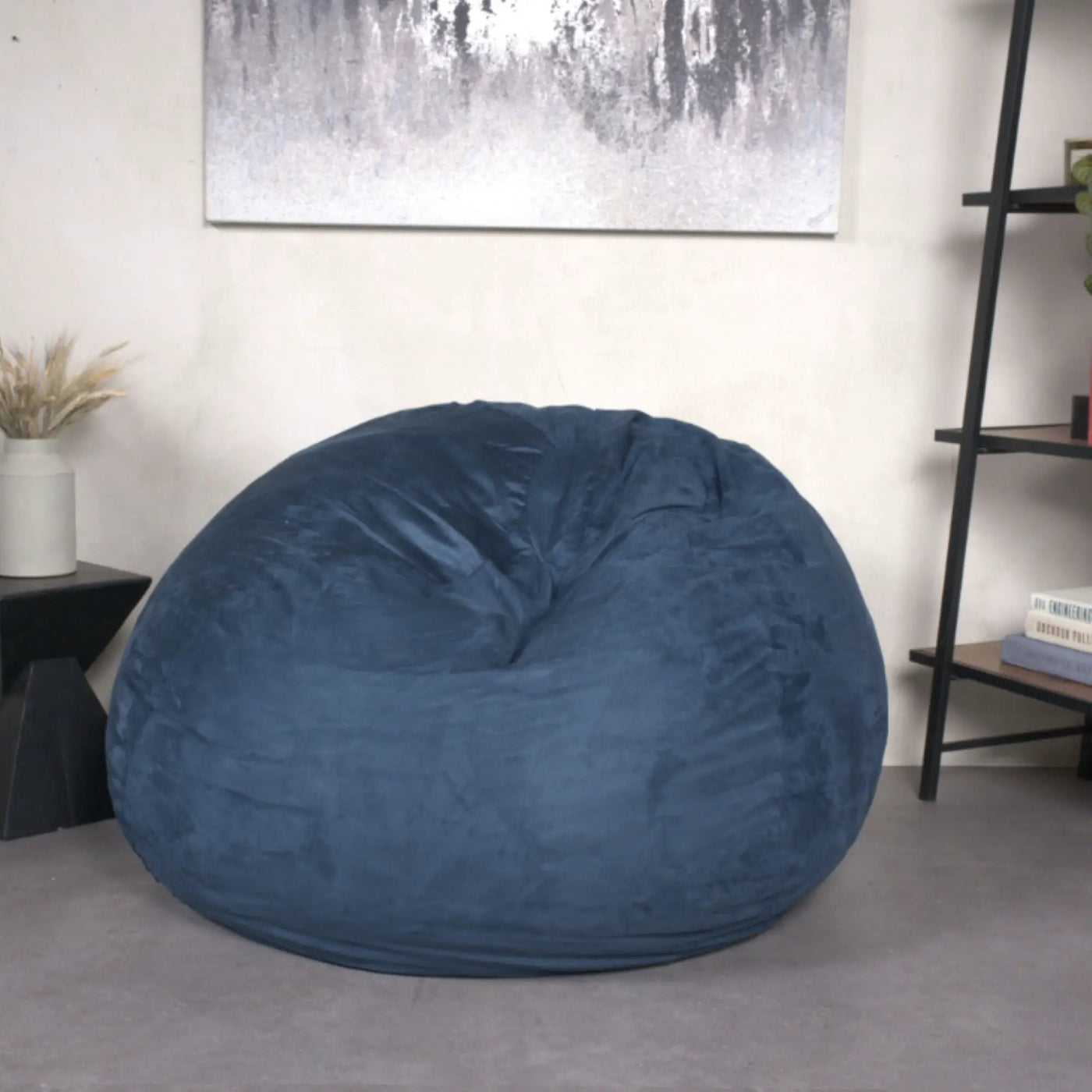 Comfortable High Density Shredded Foam Bean Bag Chair With Removable Cover by HouseOfZazla