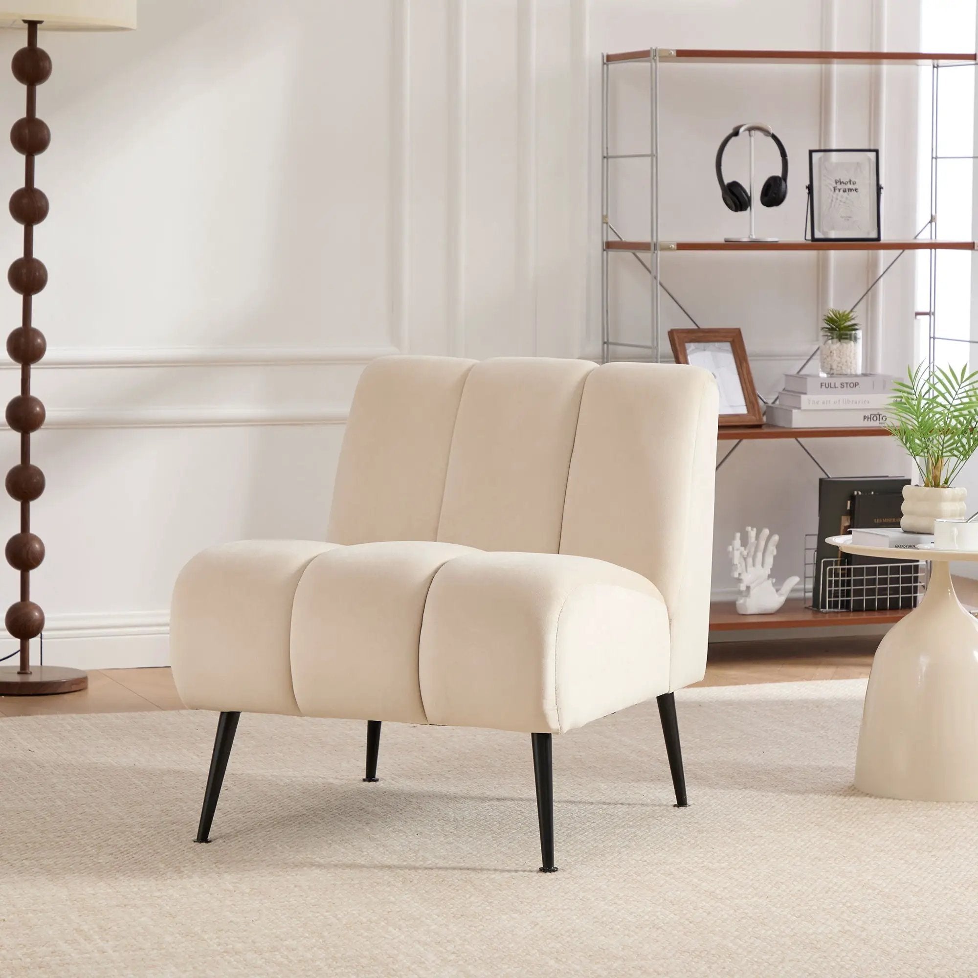 Upholstered Armless Chair For Living Room by HouseOfZazla