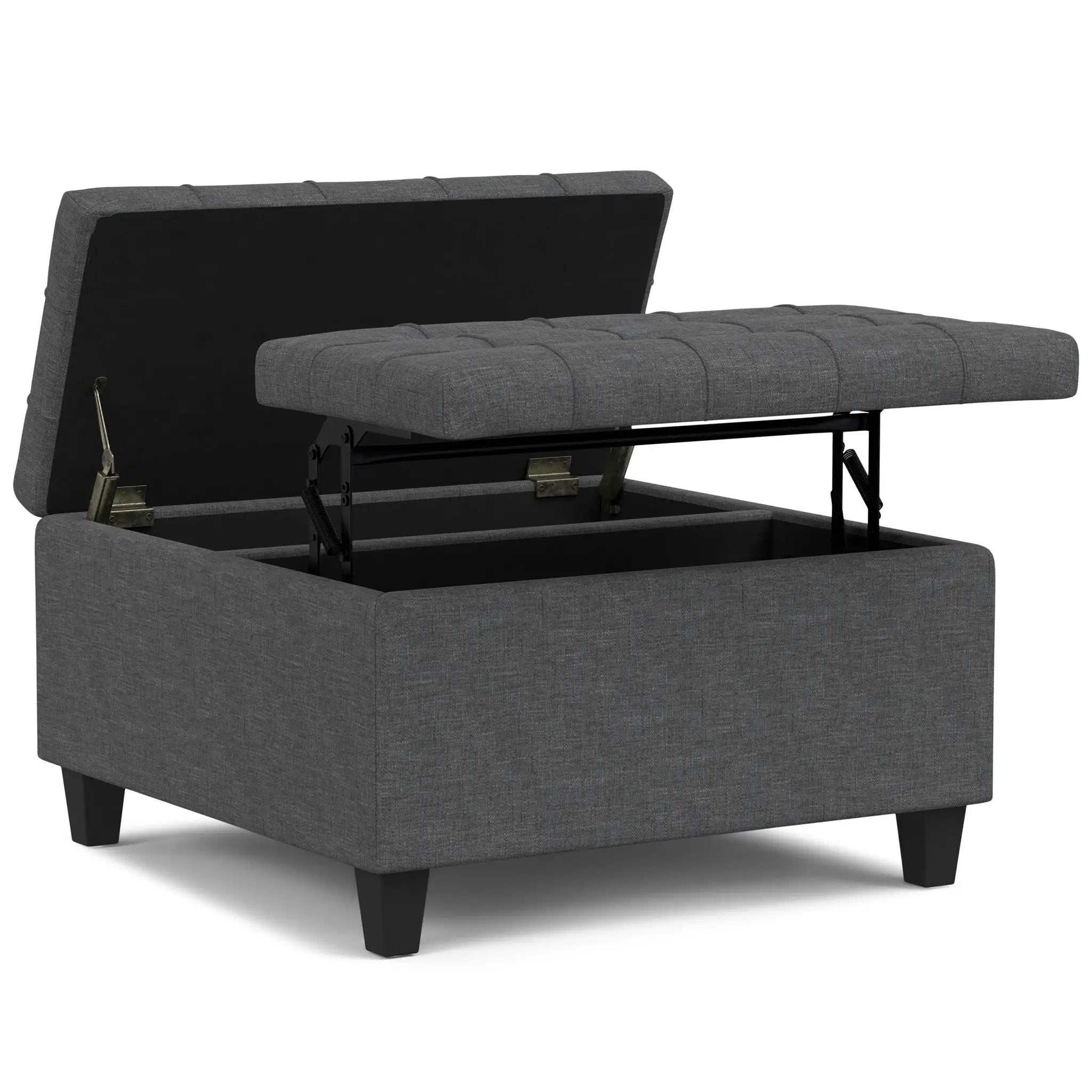 Harrison - Upholstered Coffee Table Storage Ottoman by Unique Piece Furniture