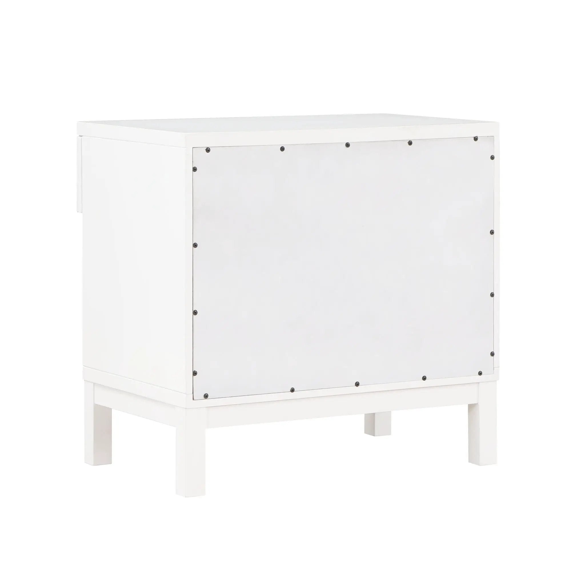 Blake - 1 Drawer Nightstand - White by HouseOfZazla