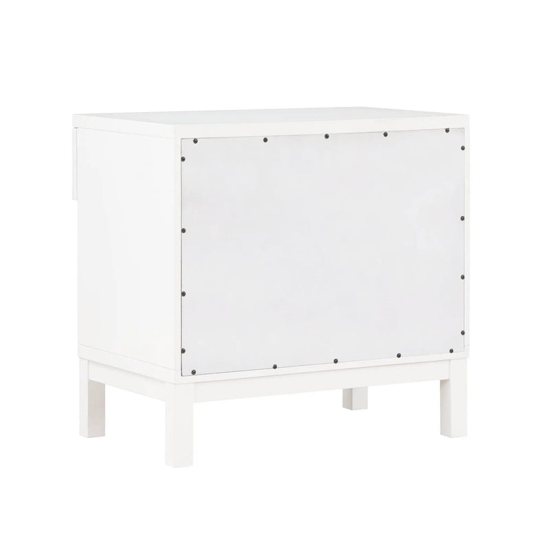 Blake - 1 Drawer Nightstand - White by HouseOfZazla