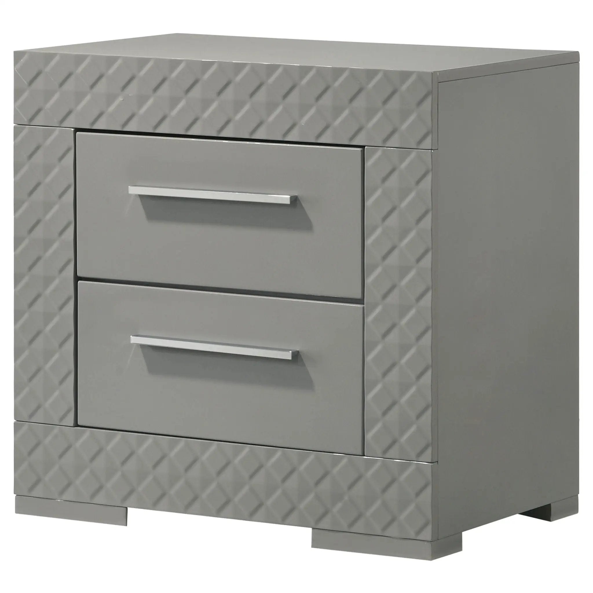 Pierce - 2 Drawer Nightstand, Bedside Table by HouseOfZazla