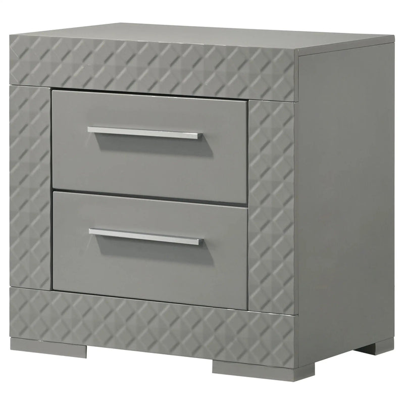 Pierce - 2 Drawer Nightstand, Bedside Table by HouseOfZazla