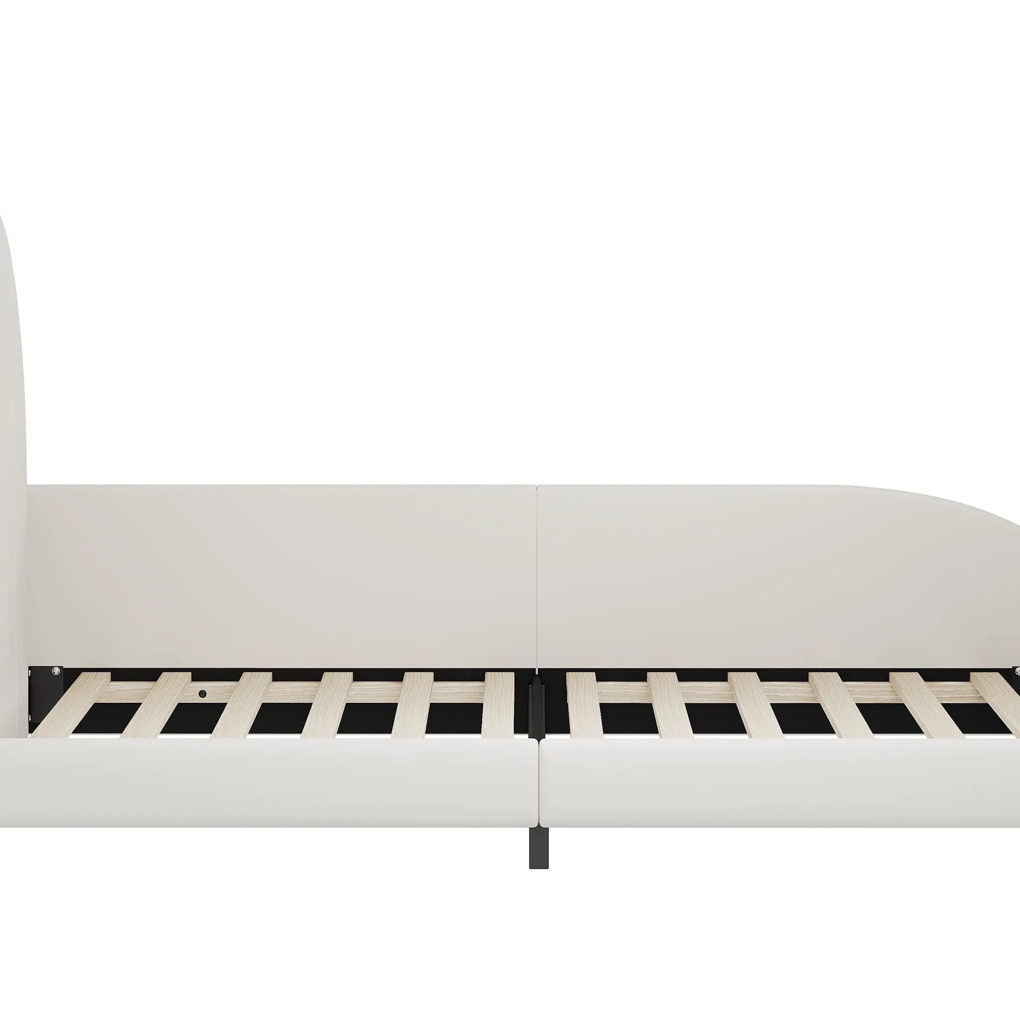 Upholstered Rabbit-Shape Princess Bed With Headboard And Footboard by HouseOfZazla