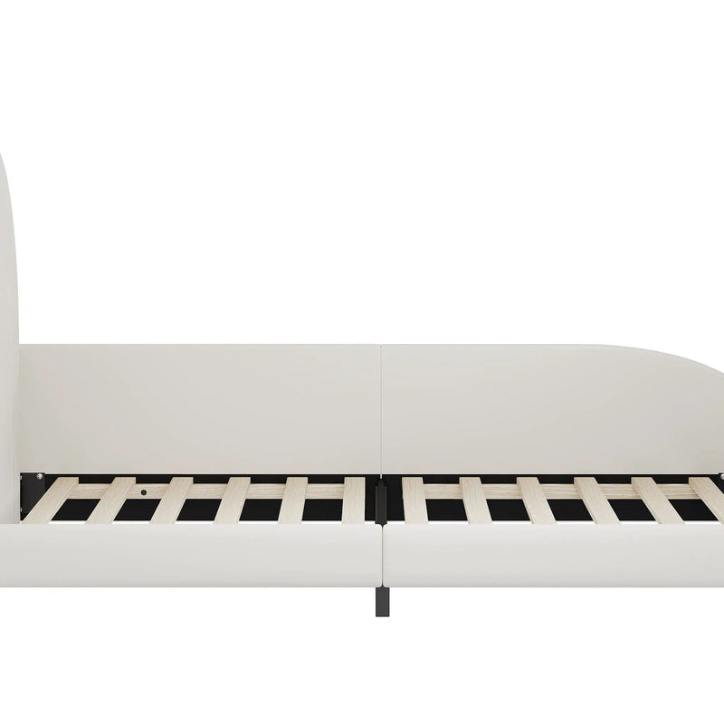 Upholstered Rabbit-Shape Princess Bed With Headboard And Footboard by HouseOfZazla