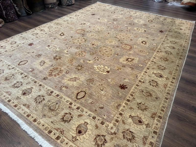 Pakistani Peshawar Rug 8x11, Indo Persian Mahal Carpet, Traditional Wool Oriental Rug by Jewel Rugs