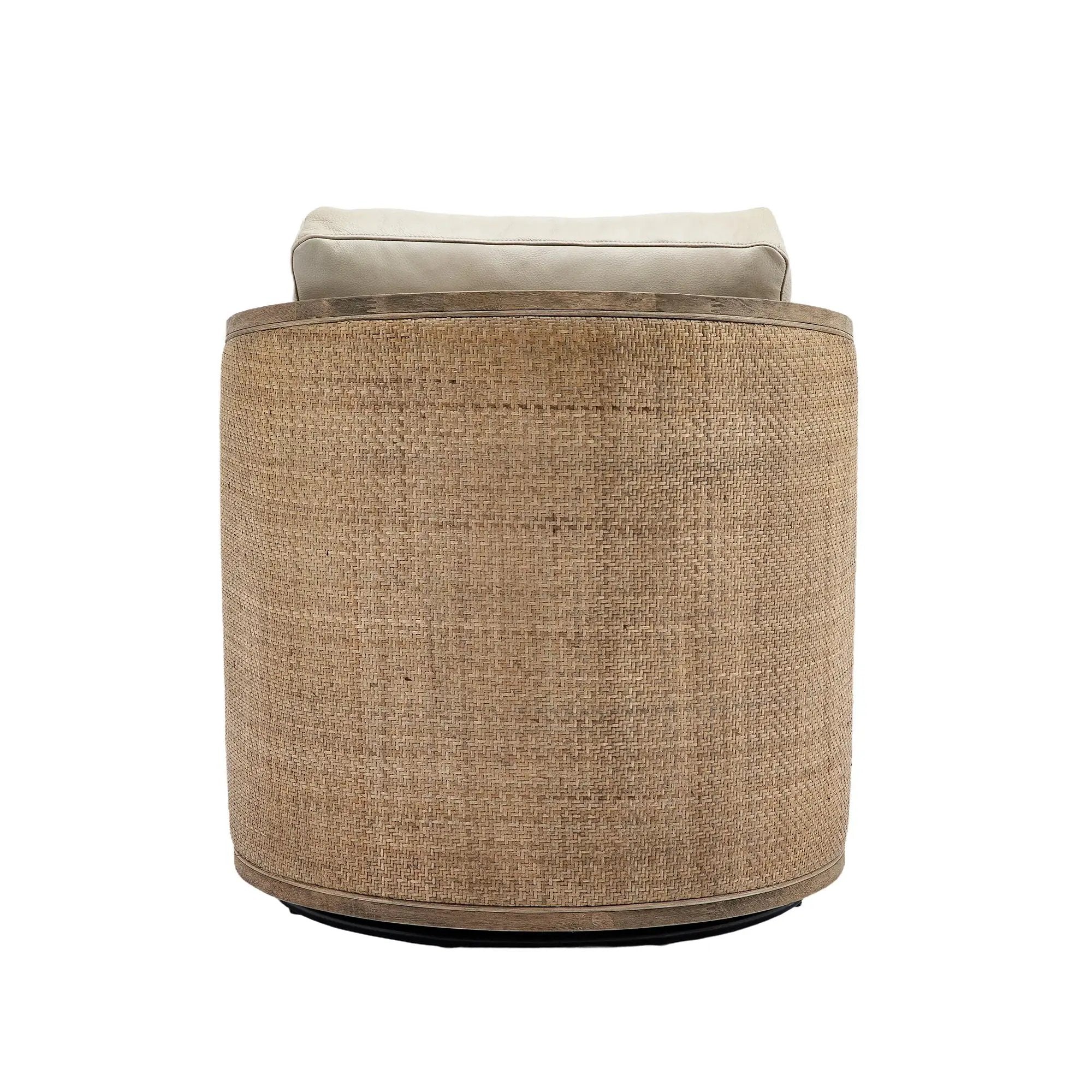 Barrel, Comfy Round Accent Sofa Chair With 360 Degree Swivel, Leisure Arm by HouseOfZazla