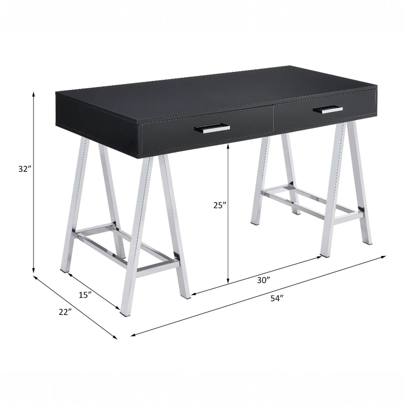 Coleen - High Gloss Writing Desk With USB by Unique Piece Furniture