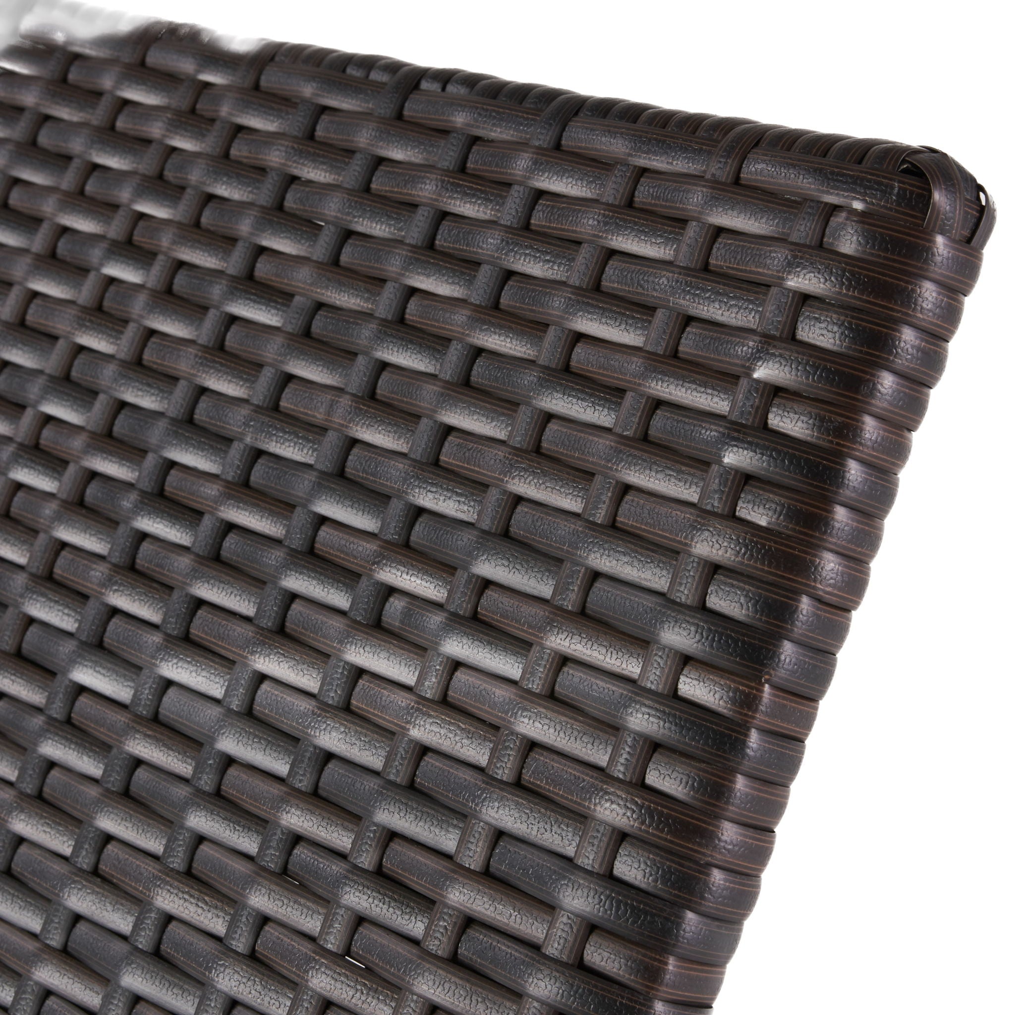 Kauai Modern Style PE Wicker Chaise Lounge - Brown Multi by HouseOfZazla