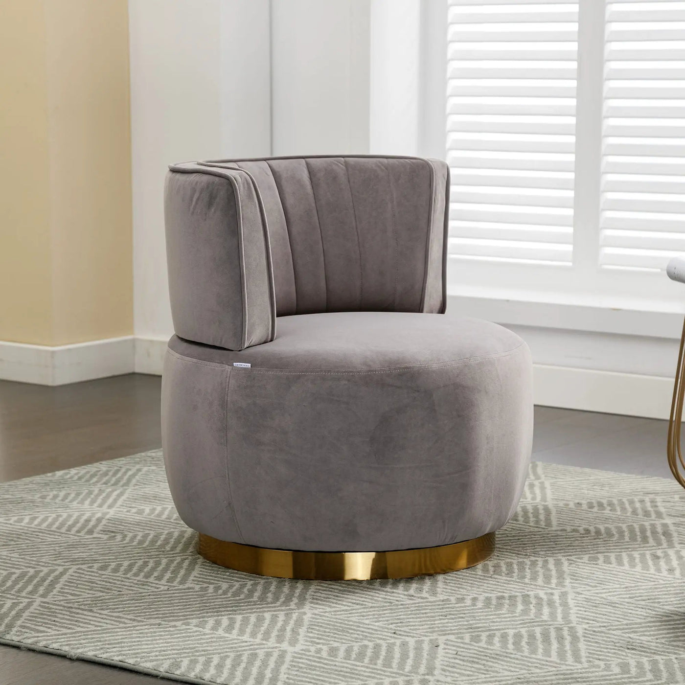 360 Degree Swivel Cuddle Barrel Accent Sofa Chair by HouseOfZazla