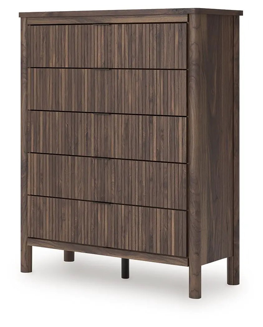 Pamytta - Five Drawer Wide Chest - Brown by Unique Piece Furniture