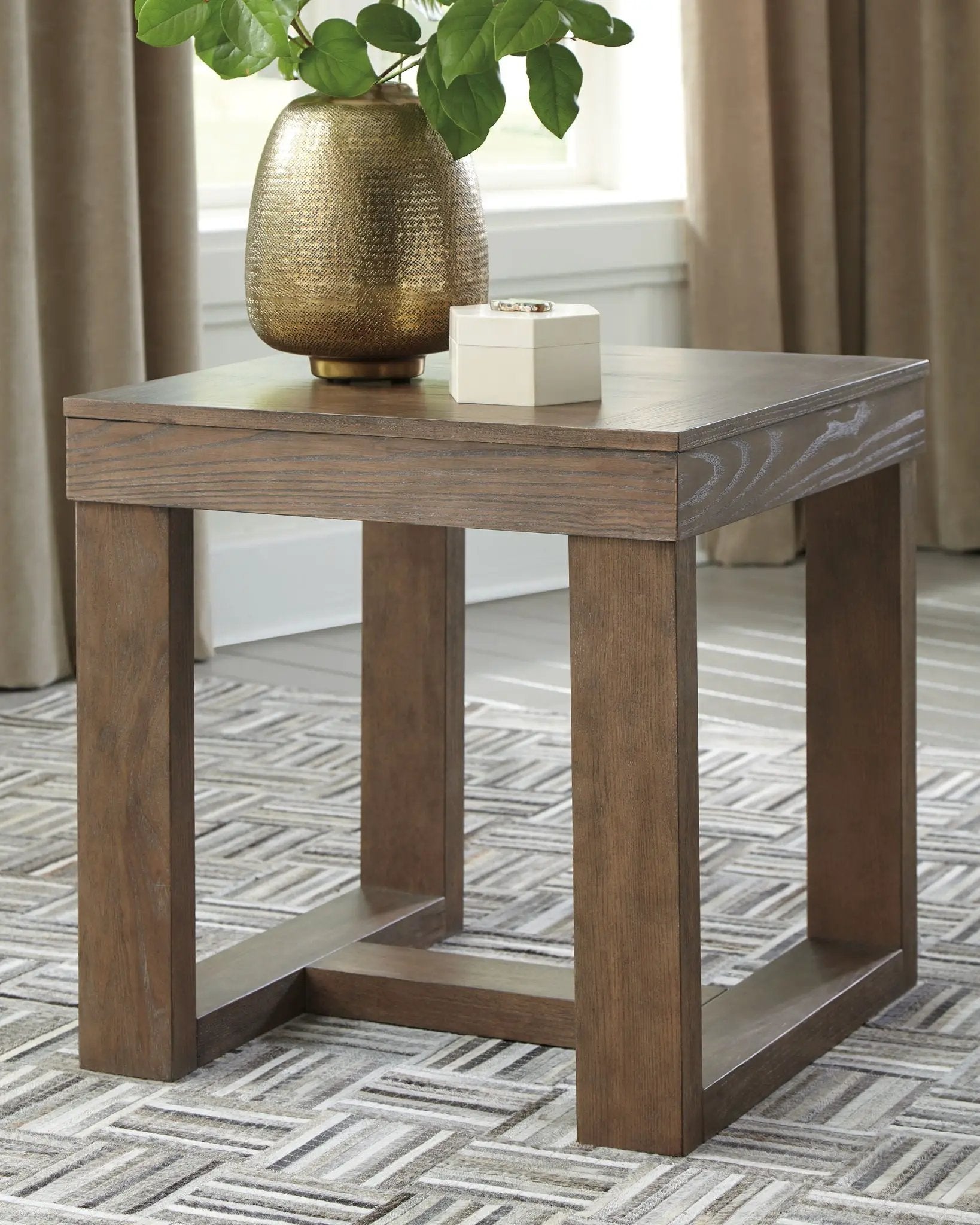 Cariton - Square End Table - Gray by Unique Piece Furniture
