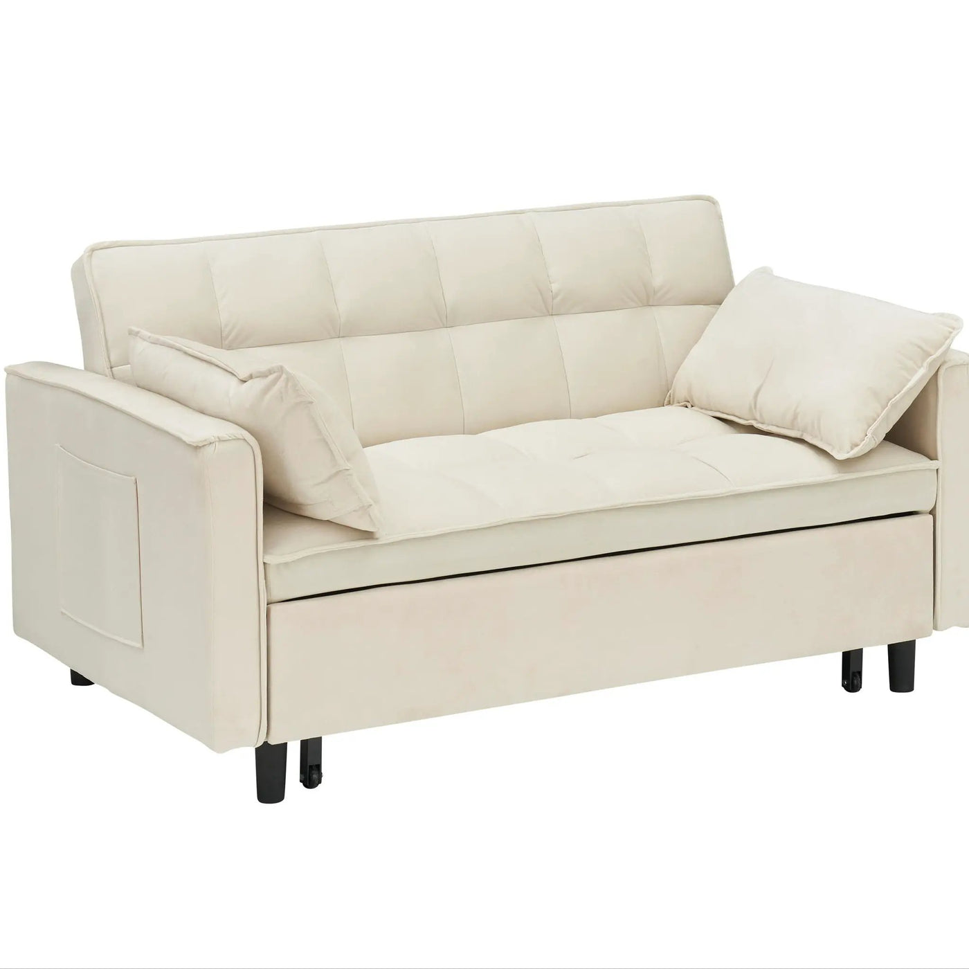 Sofa Bed With Pockets, 3 In 1 Convertible For Living Room by HouseOfZazla