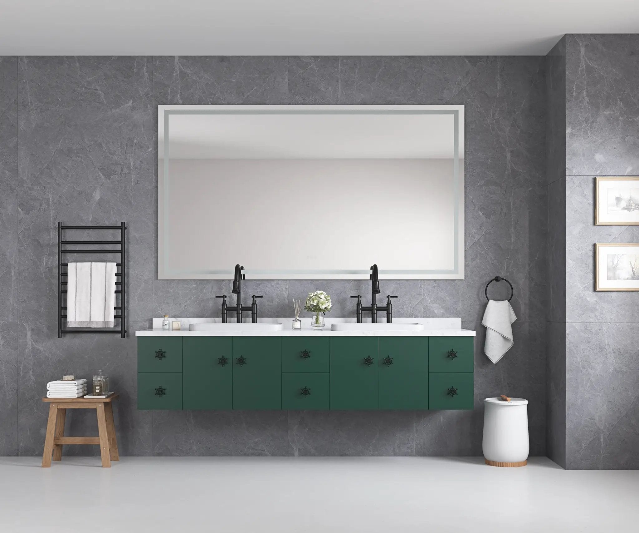 84 x 48 Inch LED Bathroom Mirror by HouseOfZazla
