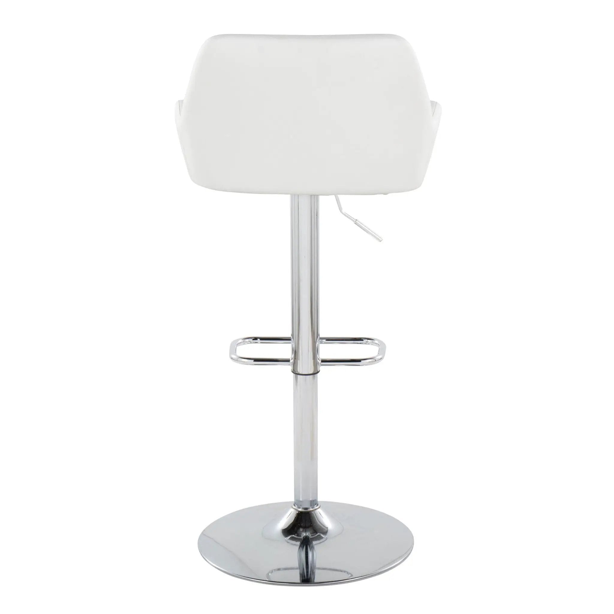Daniella - Contemporary Adjustable Barstool With Swivel With Rounded Rectangle Footrest (Set of 2) by Unique Piece Furniture