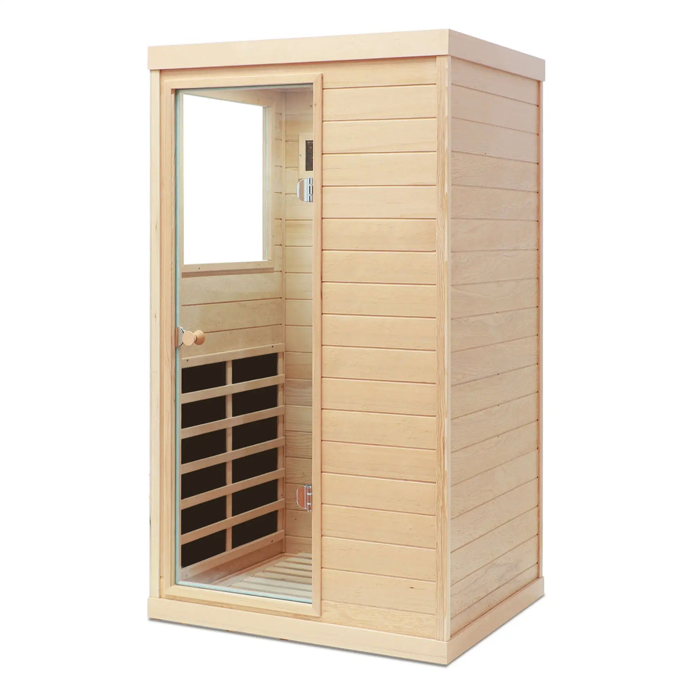 Hemlock Mini 1 Person Far Infrared Door Indoor Sauna Room by HouseOfZazla