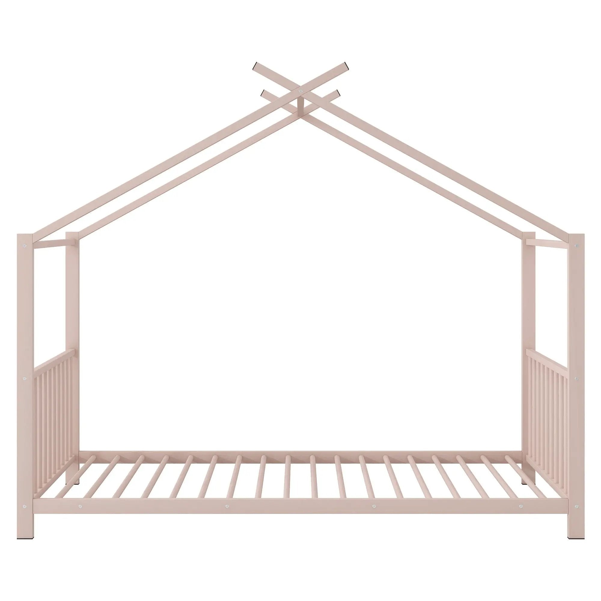 Metal House Platform Bed With Modern Design And Durable Frame by HouseOfZazla