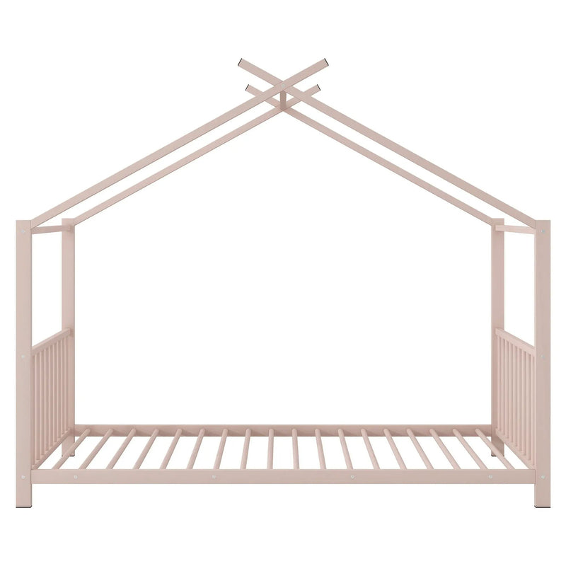 Metal House Platform Bed With Modern Design And Durable Frame by HouseOfZazla