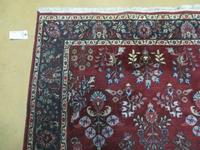 4' X 6' Vintage Handmade Fine India Jaipur Floral Oriental Wool Rug Red Nice by Jewel Rugs