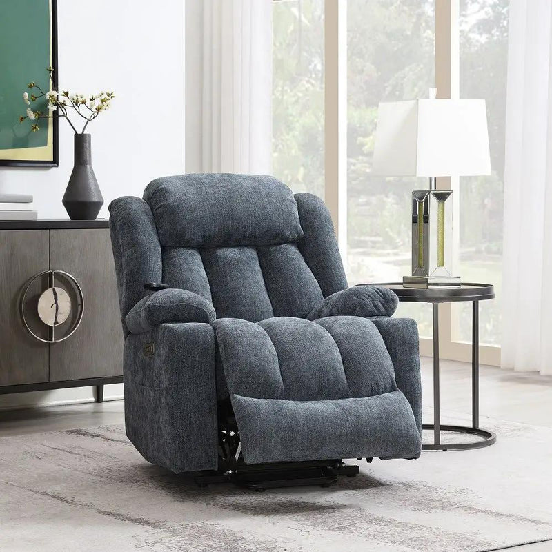 Omarion - Power Recliner With Lift & Heating & Massage by Unique Piece Furniture