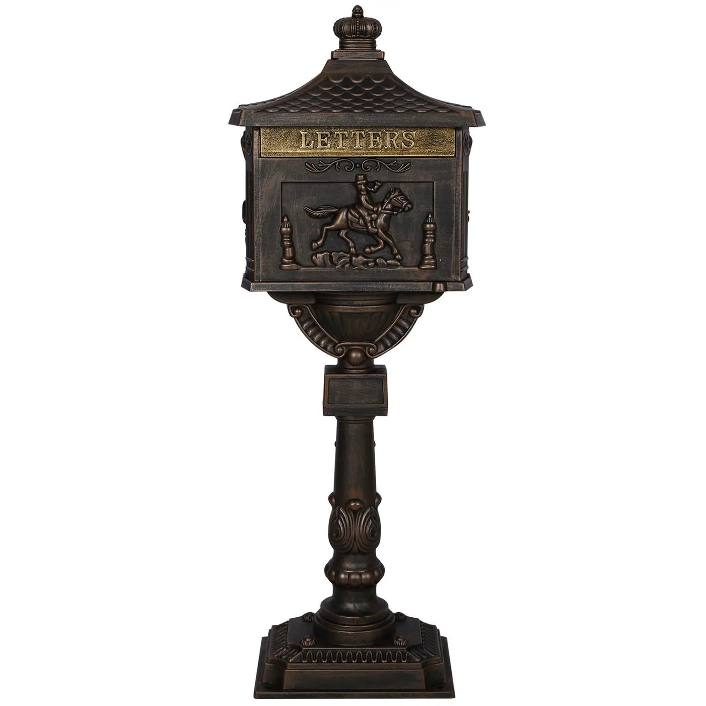 Cast Aluminum Mail Box, Postal Box, Mailbox by Unique Piece Furniture